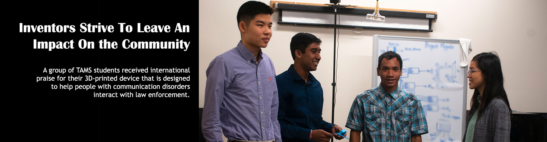 TAMS students develop device to help people with communication disorders