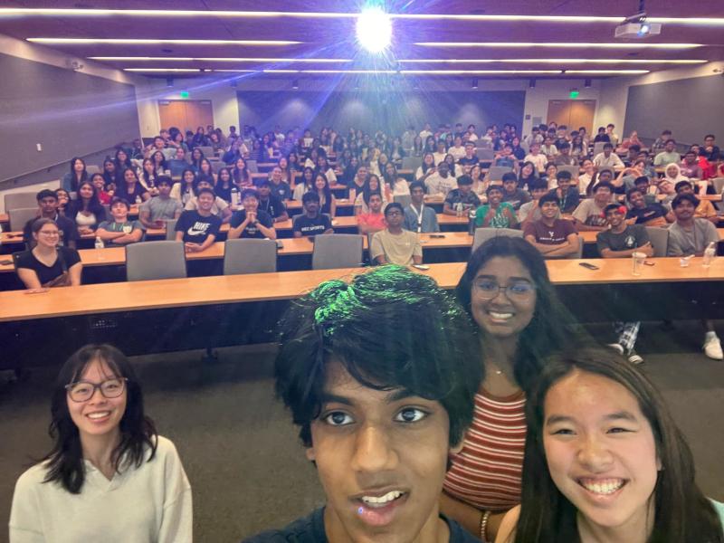 Students in a lecture hall